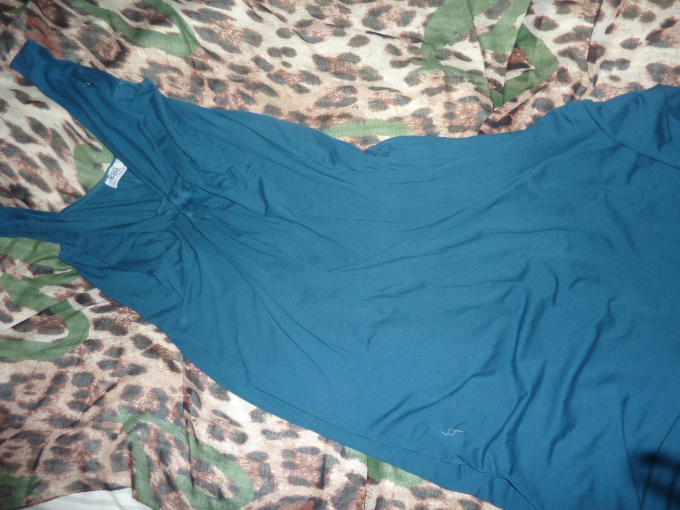 Kleid MAxikleid Sommerkleid XL 44 46 Viskose petrol Trägerkleid