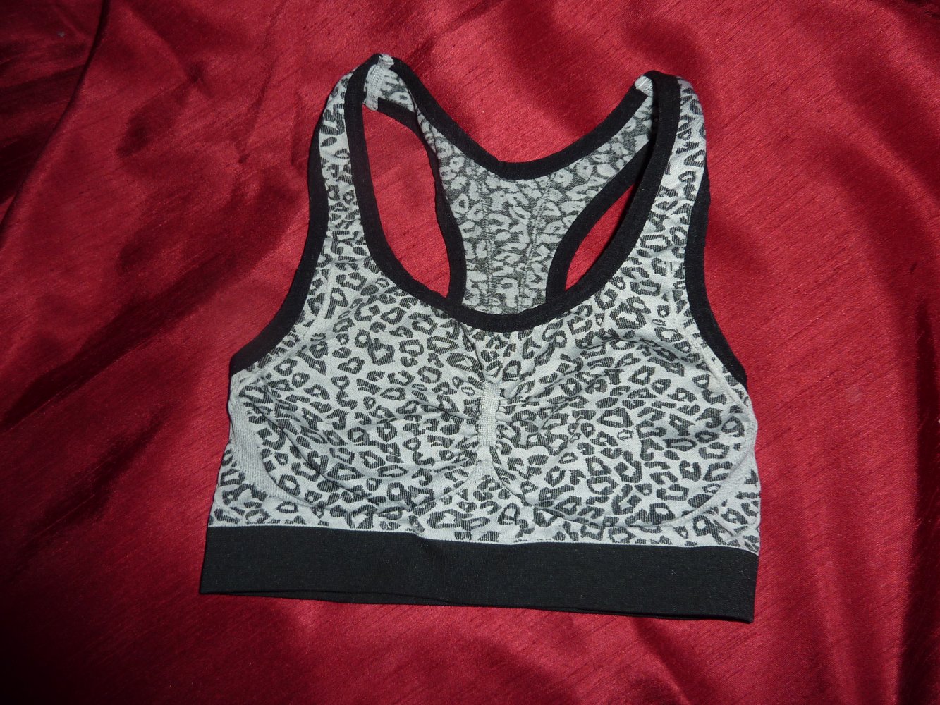 Bustier Leo Look grau schwarz M 40 Crivit evtl 38 S SoftBH Sportbistier NEU