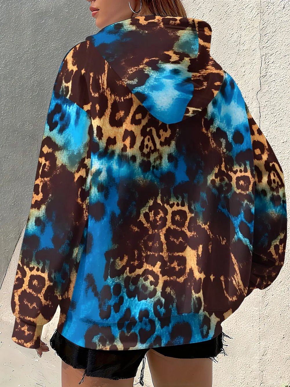 Damen JAcke Kapuze Kapuzenjacke Hoodie NEU XXL 52 54 56 Leo Look Sweatjacke