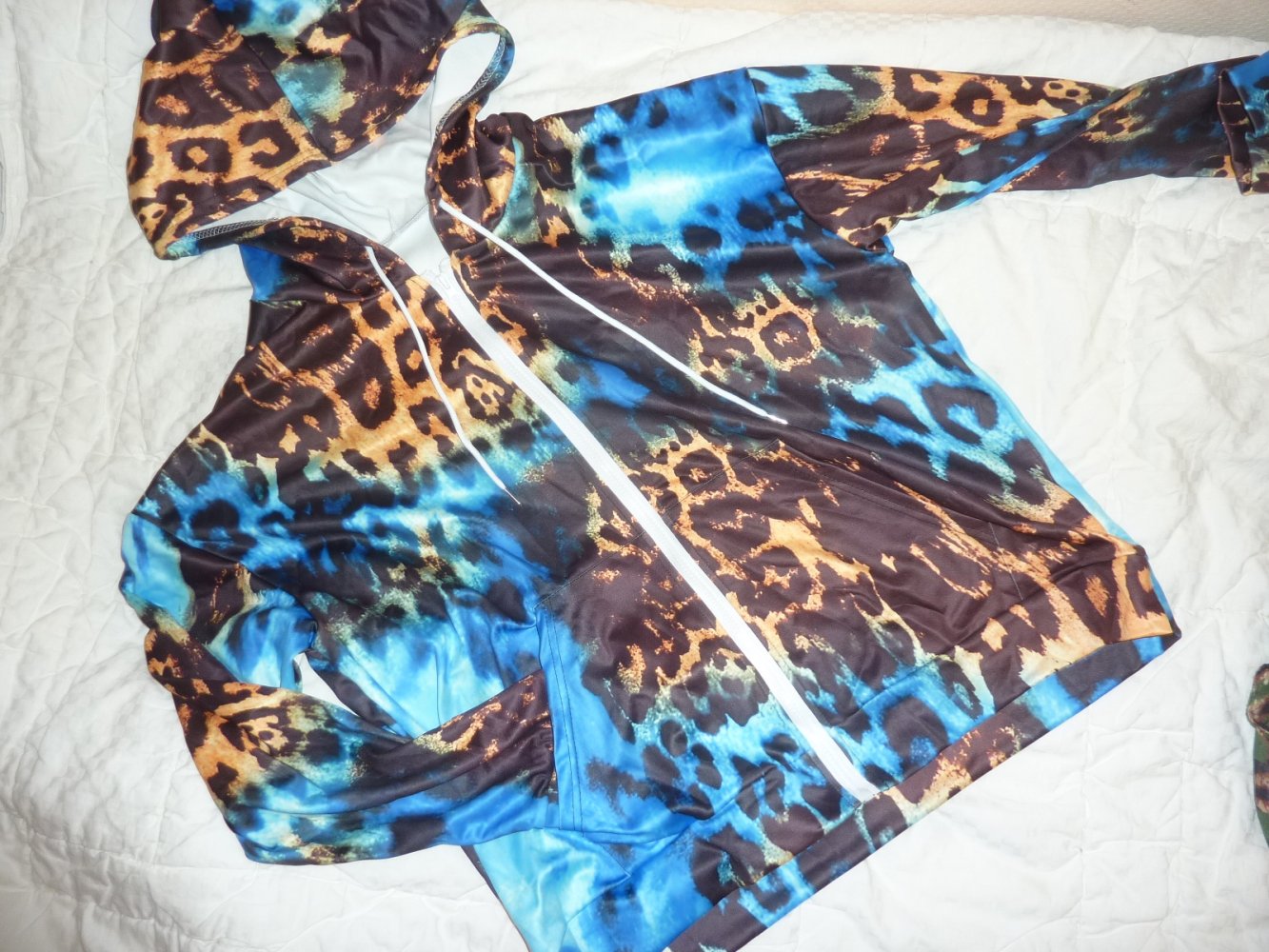 Damen JAcke Kapuze Kapuzenjacke Hoodie NEU XXL 52 54 56 Leo Look Sweatjacke