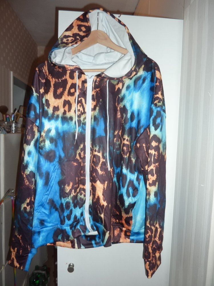 Damen JAcke Kapuze Kapuzenjacke Hoodie NEU XXL 52 54 56 Leo Look Sweatjacke