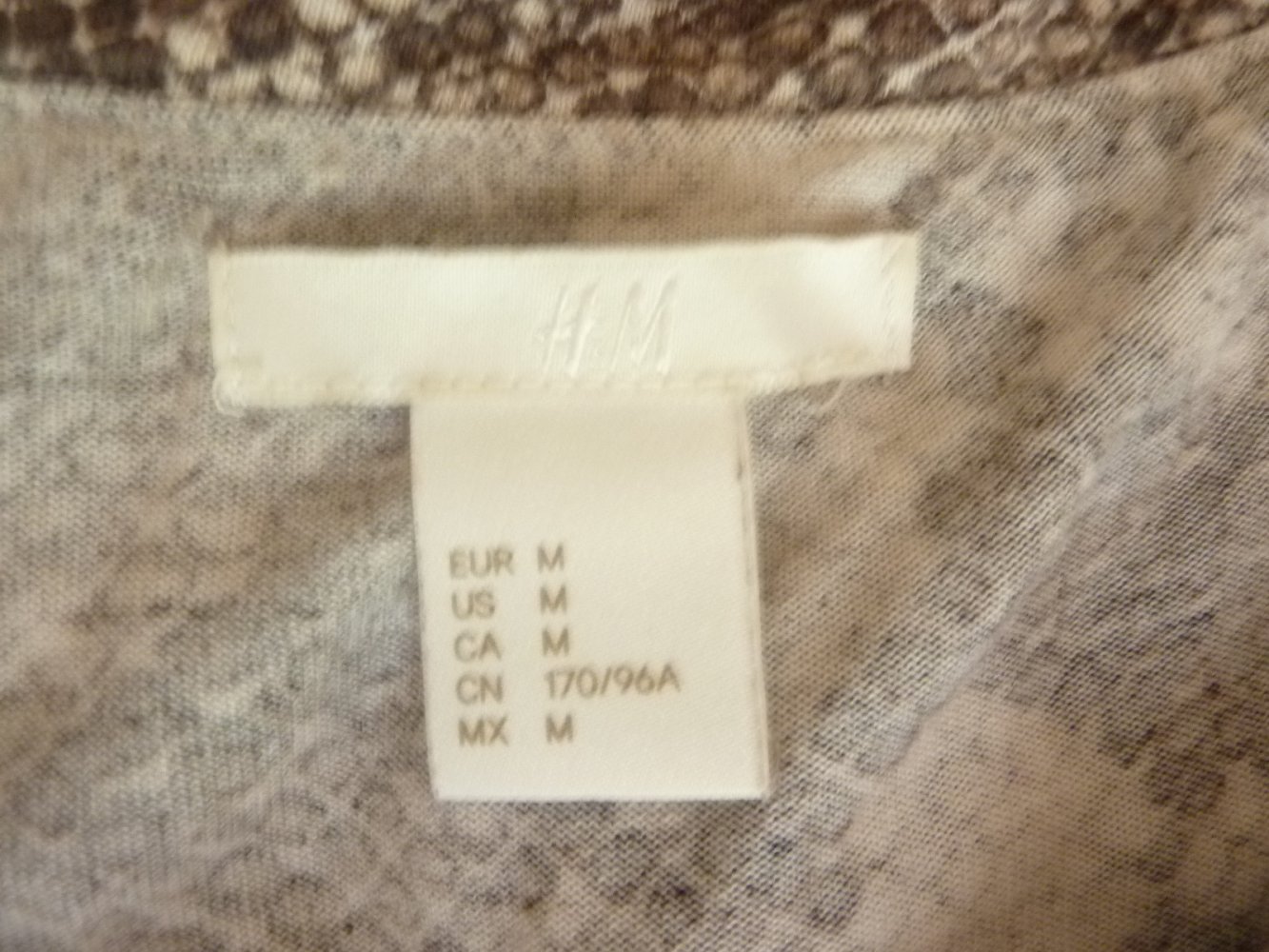KLeid H und M 40 M animal Sommerkleid Hängerchen Coctailkleid braun  Viskose