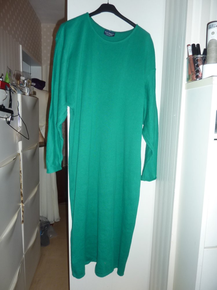 Strickkleid Kleid lang XL 42 44 46 grün Maxikleid Winterkleid Blue Horizon Winterkleid