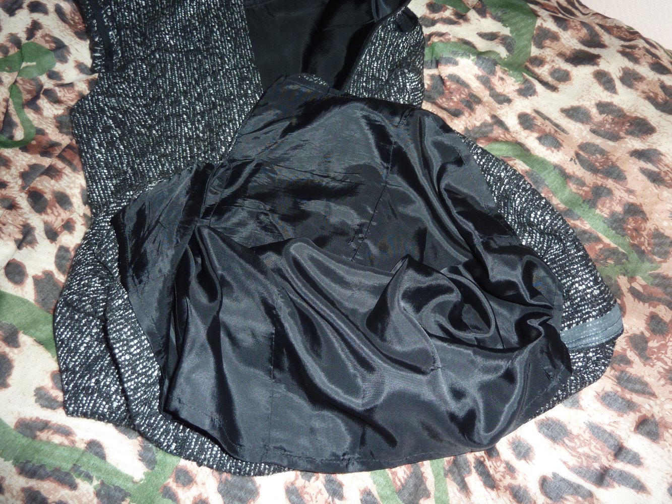 KLeid S.Oliver Etuikleid NP 129 € NEUwertig 44 wie 42 L schwarz melange Winterkleid