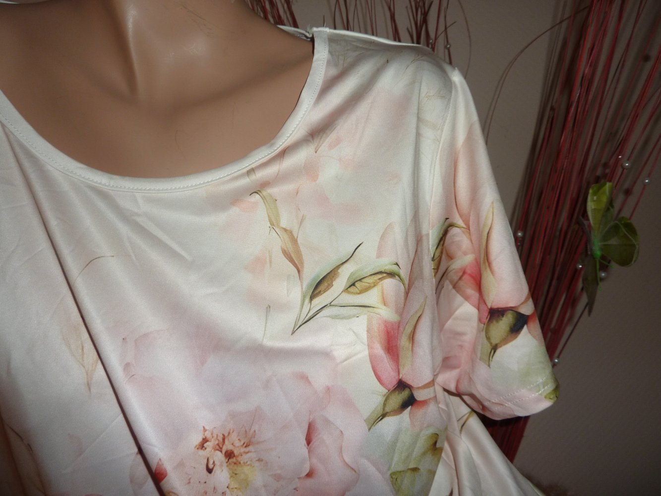 Neues T Shirt xxl 44 46 48 Jersey Sommershirt kurzarm KEINE Bluse Tunika