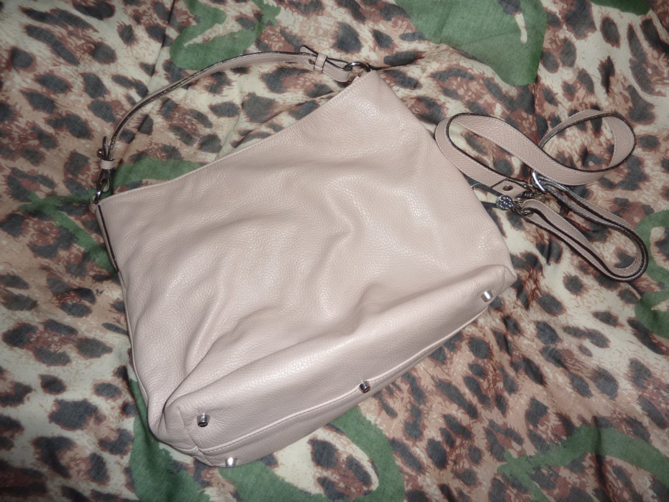 Original ABRO Tasche Handtasche Leder rosé Umhängetasche Shopper Tasche NEUwertig