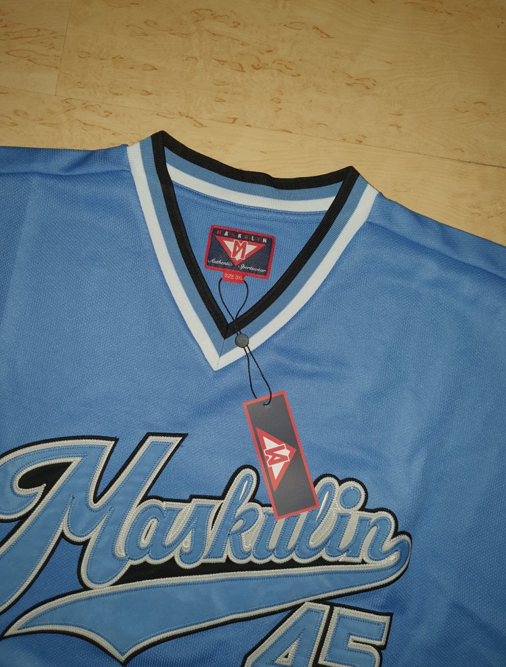 Maskulin T-Shirt Oversize blau 3XL