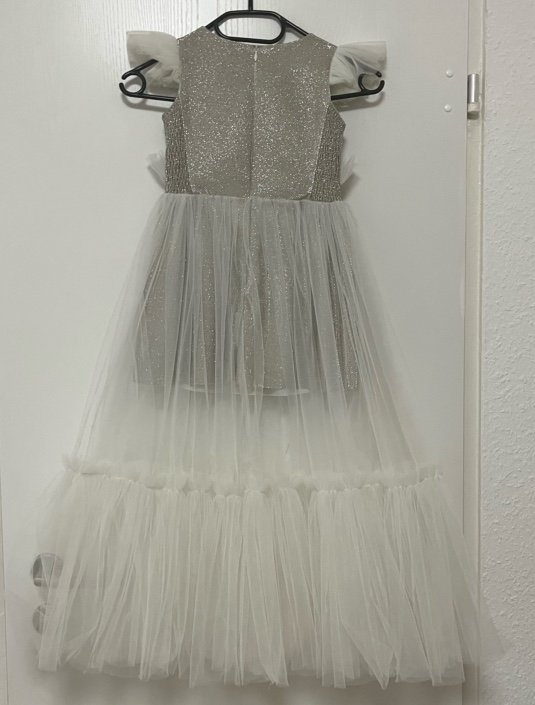 Weißes Kinder Kleid für Mädchen im Alter von 8-10 Jahren