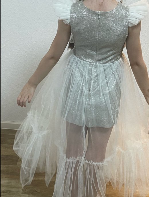 Weißes Kinder Kleid für Mädchen im Alter von 8-10 Jahren
