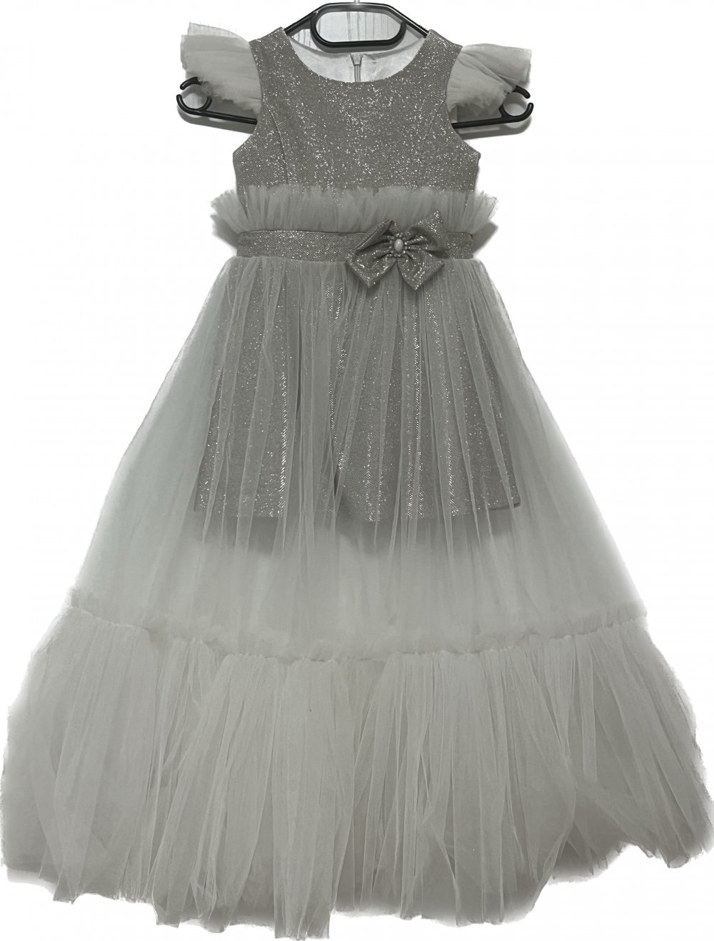 Weißes Kinder Kleid für Mädchen im Alter von 8-10 Jahren