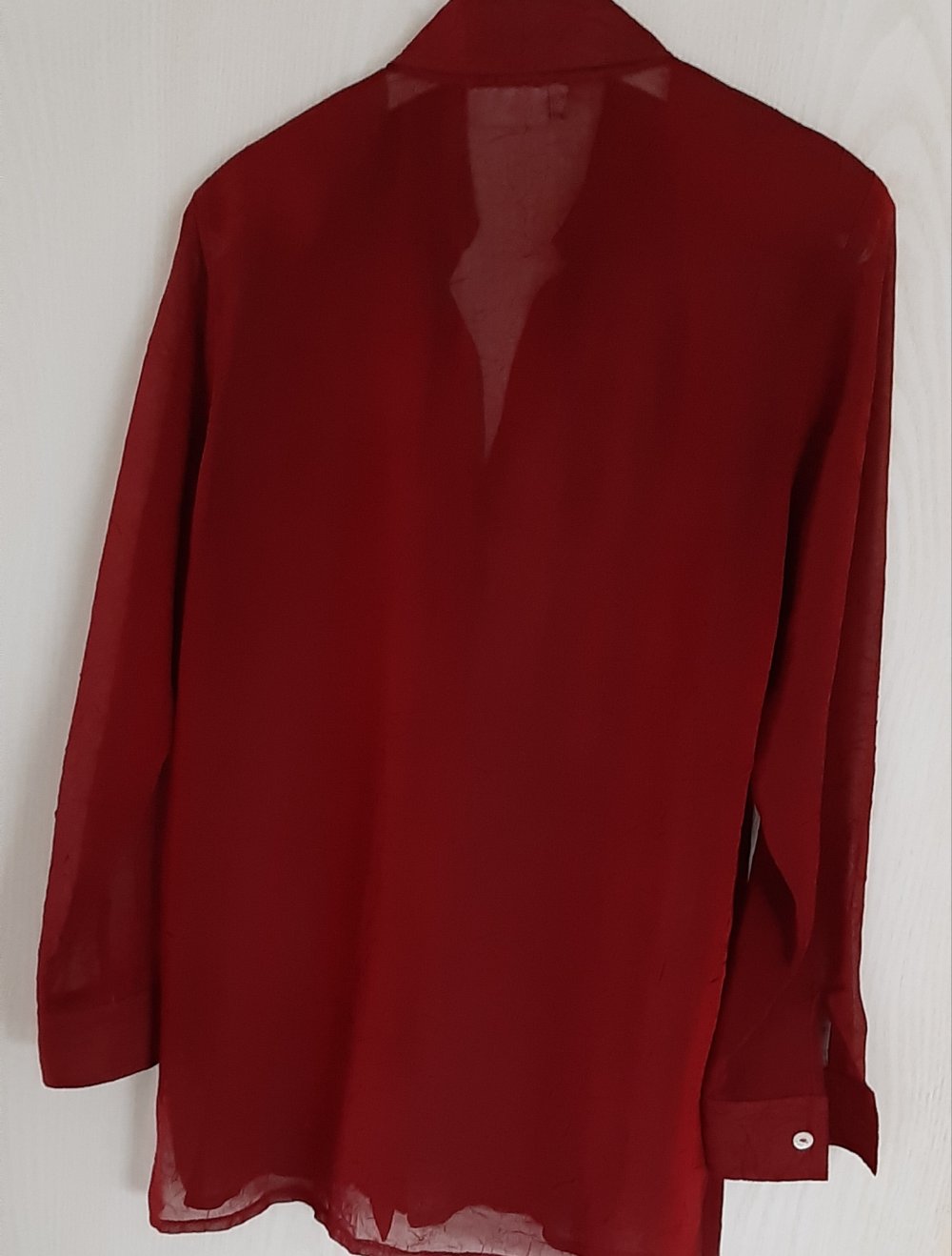 weinrote, transparente Bluse von Barisal