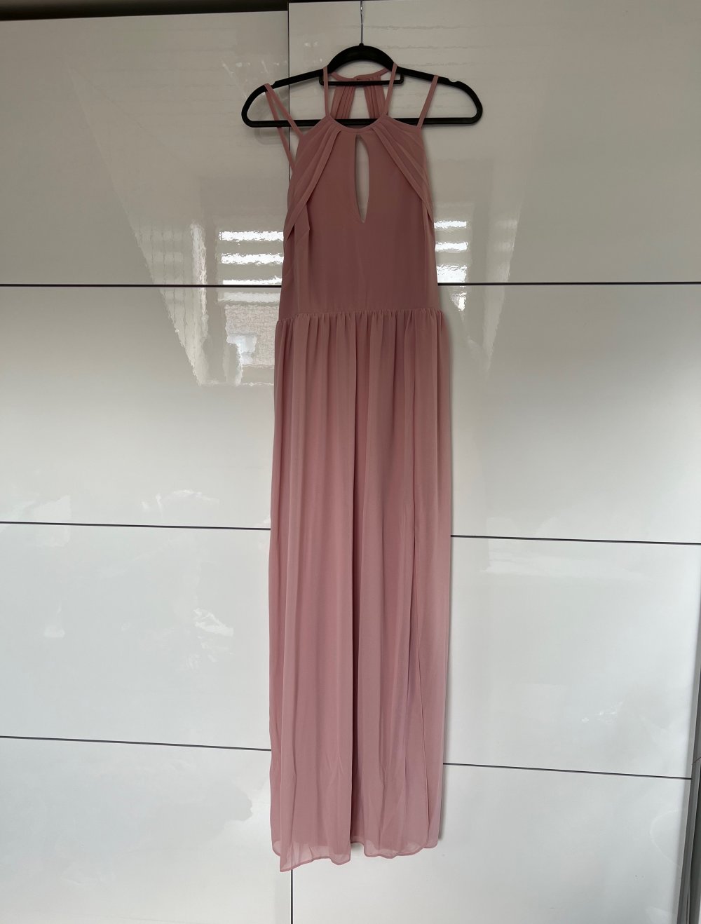 Rosa Boden langes Kleid