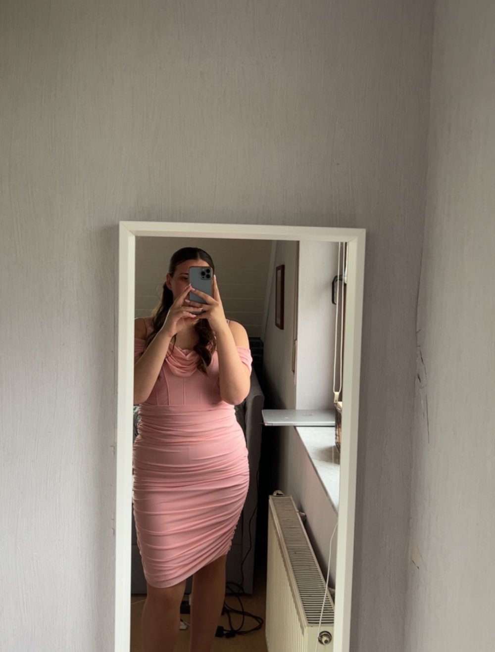 Midikleid rosa