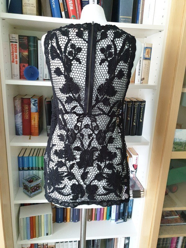 Häkeltop Longtop Bikinitop Only Gr. 38 schwarz NEU Baumwolle