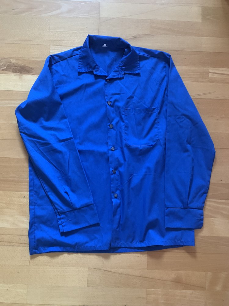 Herrenhemd blau, Größe 41/42