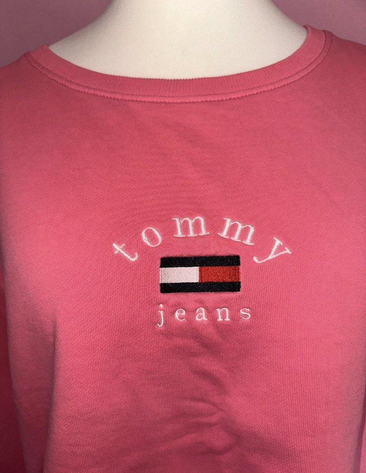 Tommy Jeans Pullover rosa Größe XL
