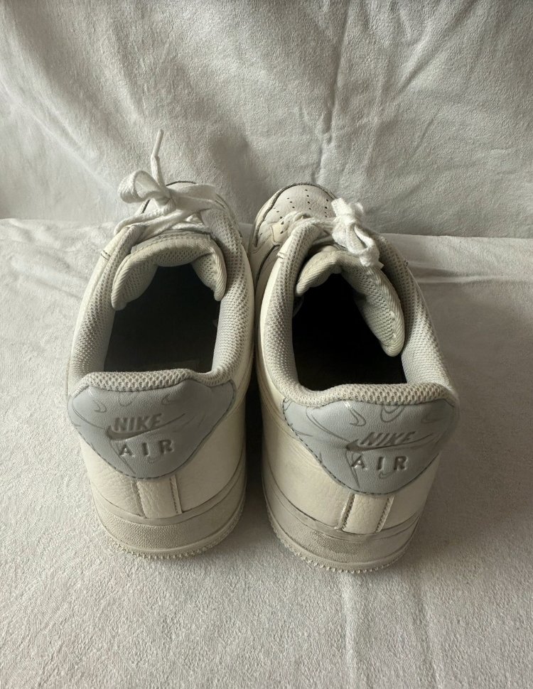 Nike Air Force Mini Checks Sail Pure Platinum, Größe 40,5