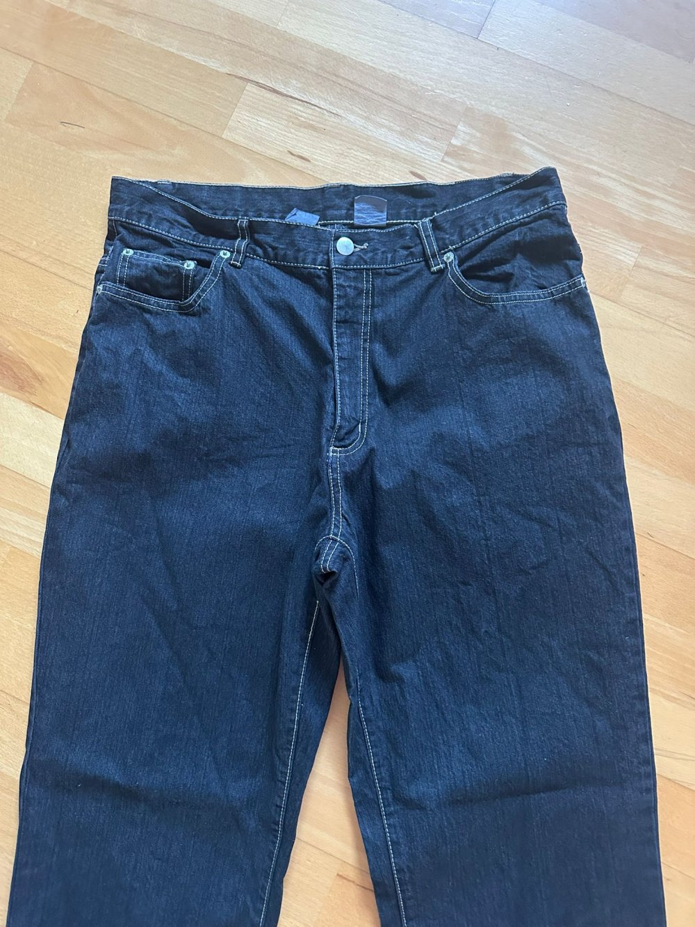 Schwarze Herren Jeans, Größe 54
