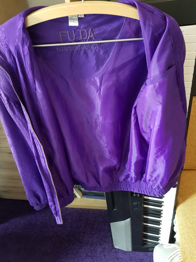 Seidene Bomberjacke 