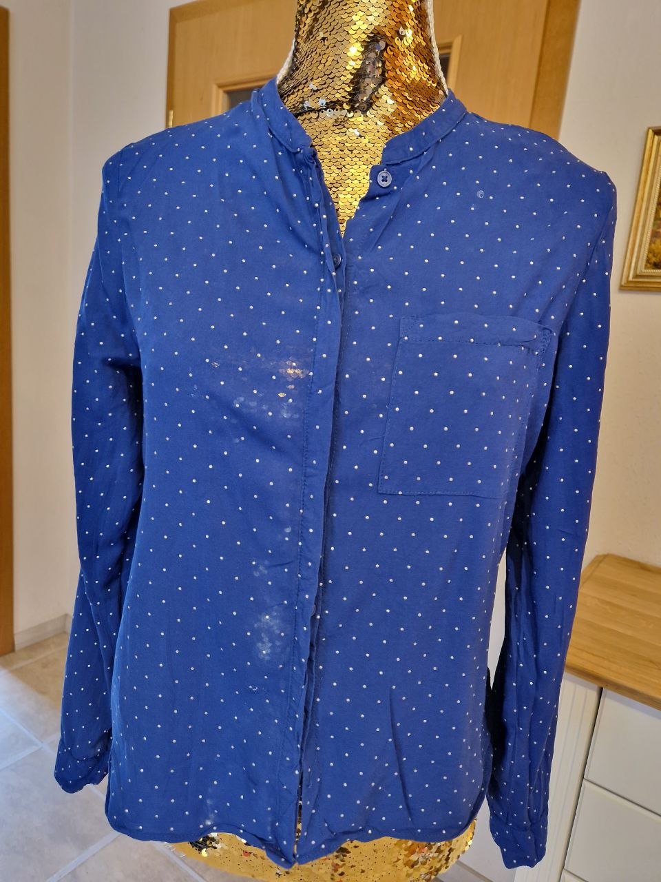 Elegante Bluse - Tunika - Hemd. Größe 36. 