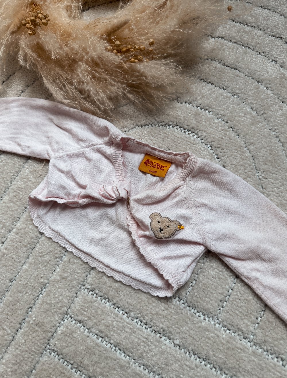 Steiff Bolero Jacke rosa Gr. 74 Baby Mädchen
