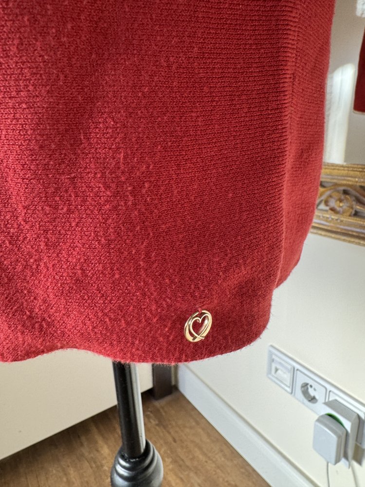 Pullover mit 3/4 Arm und U-Boot-Ausschnitt