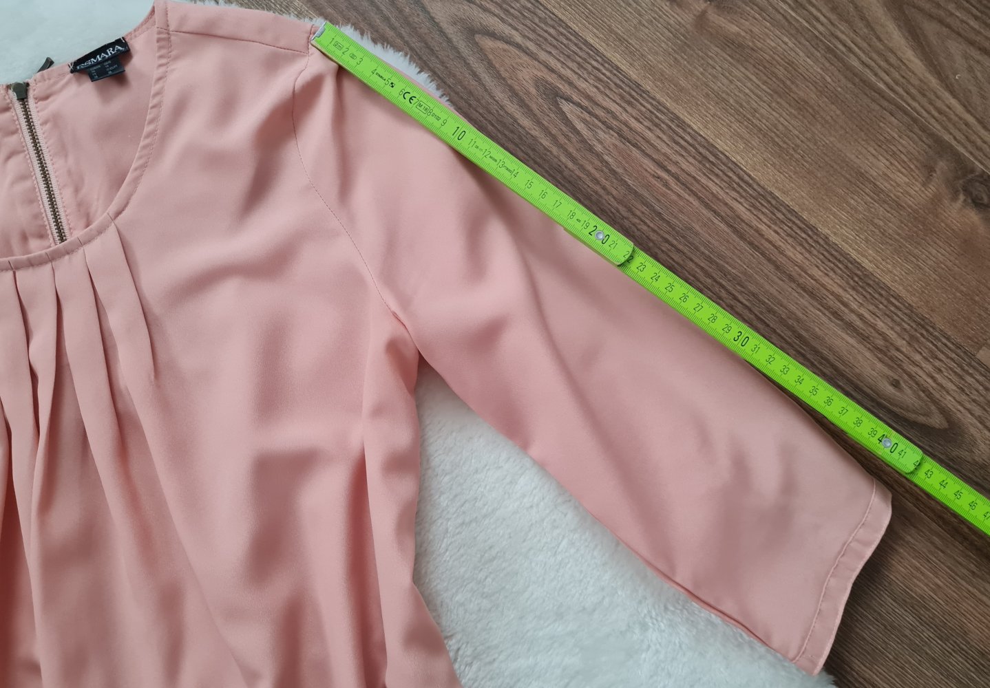 Rosane Bluse Esmara Gr. 36 Gummibund 3/4 Arm