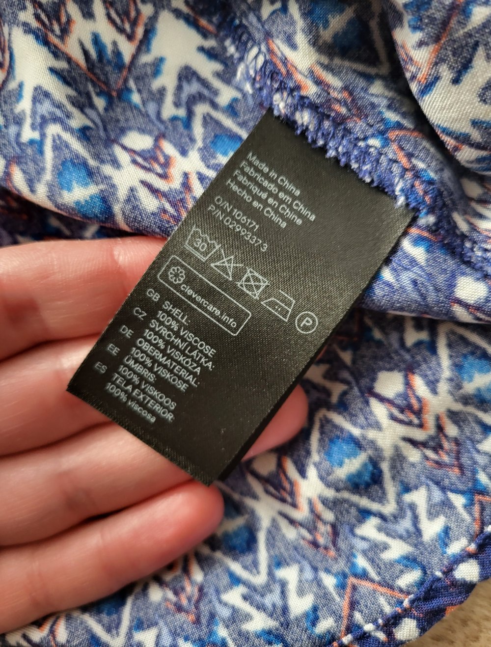 Blaues Sommerkleid Spaghettiträger Cut Outs H&M