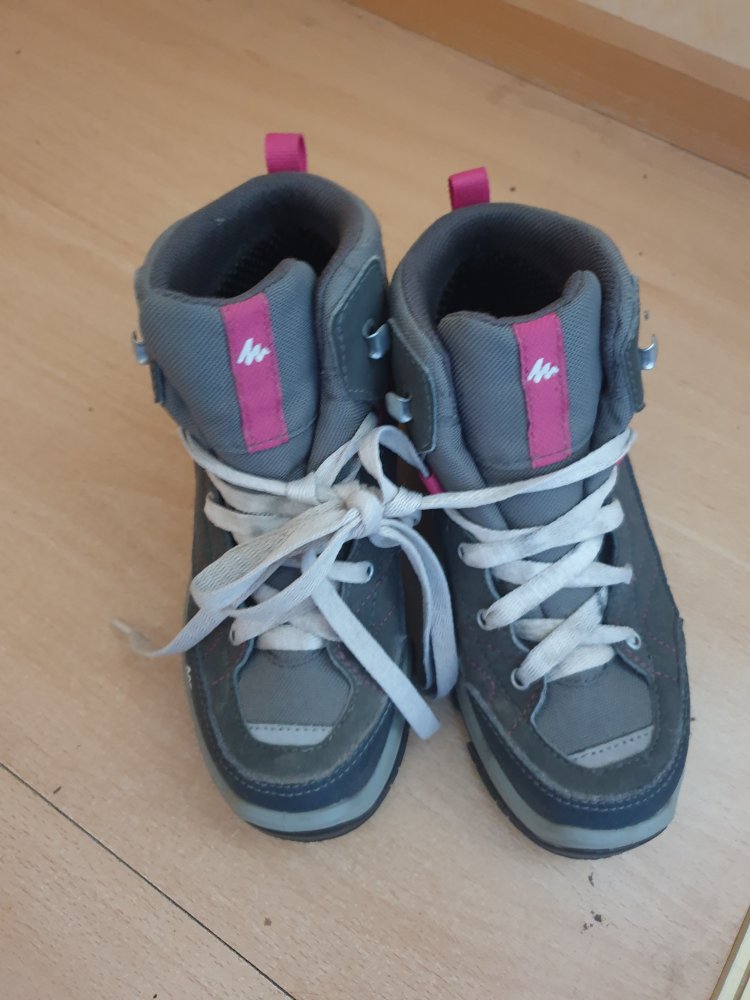 Boots 31 grau pink Mädchen Schuhe