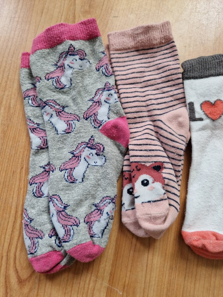 Socken Strümpfe mit Einhorn Katze Fuchs  Größe 23-26