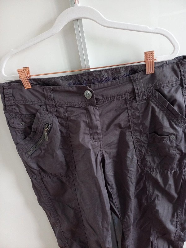 Zero Cargo Hose Gr 42, XL, Damen, Outdoor, Wandern, gerade geschnitten, hochknöpfbar, grau