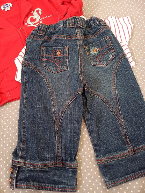 Shorts + Shirt + Jacke Gr 92/98, Sommer Mädchen, Chicco, Manguun, Sweatjacke, Bermuda , rot, weiss