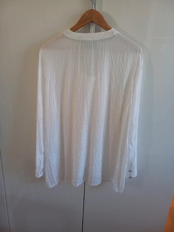 Cecil Bluse Gr XXL/44, Damen, Langarm, weiß, Frühling