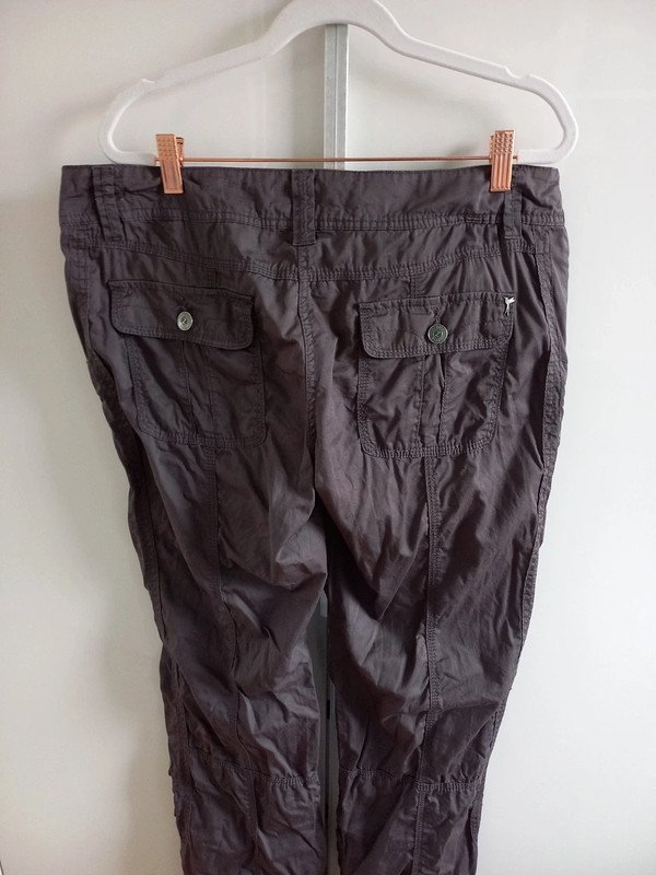Zero Cargo Hose Gr 42, XL, Damen, Outdoor, Wandern, gerade geschnitten, hochknöpfbar, grau