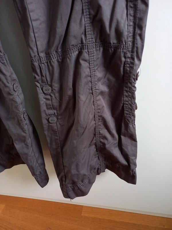 Zero Cargo Hose Gr 42, XL, Damen, Outdoor, Wandern, gerade geschnitten, hochknöpfbar, grau