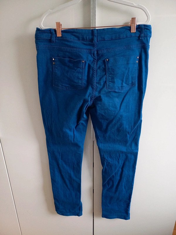 Michele Boyard Jeans Gr 42/XXL, Damen, gefärbt, Hose, blau