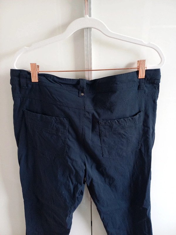 Laura Torelli Hose Gr 44/XXL Damen, navy, Viskose, Frühling, curvy, blau