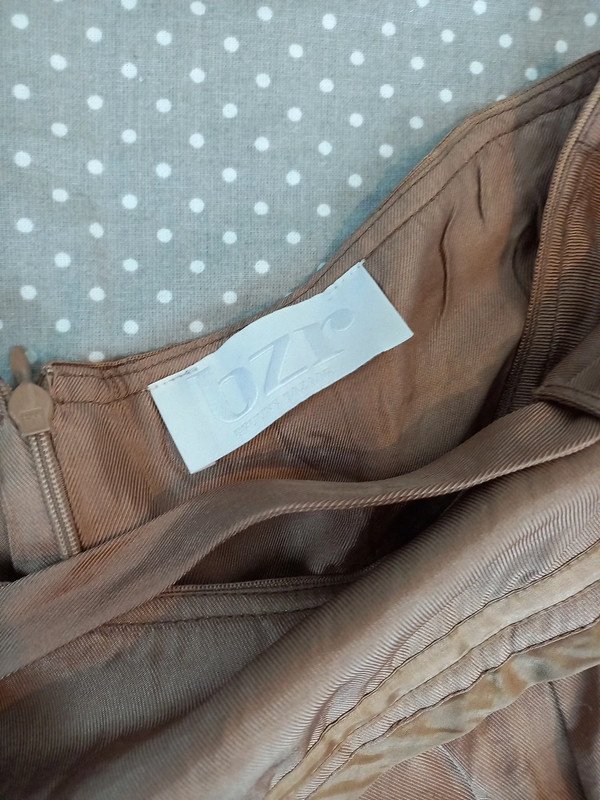 Blogger Art Silk Rock Gr 38, M, von bzr, Damen, gold braun, schimmernd, Frühling