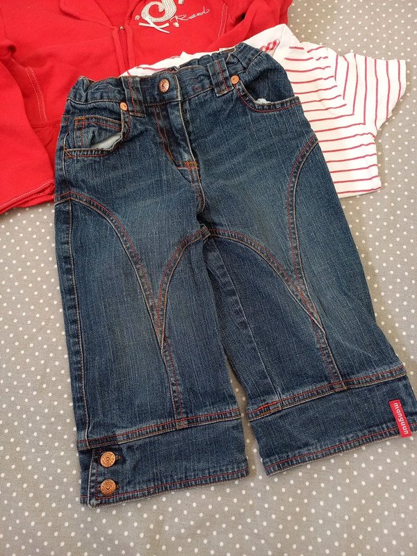 Shorts + Shirt + Jacke Gr 92/98, Sommer Mädchen, Chicco, Manguun, Sweatjacke, Bermuda , rot, weiss