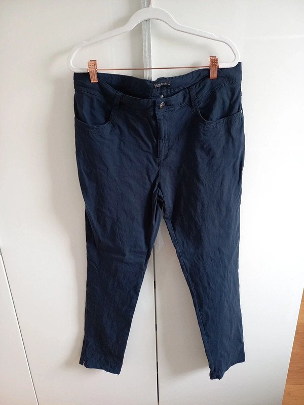 Laura Torelli Hose Gr 44/XXL Damen, navy, Viskose, Frühling, curvy, blau