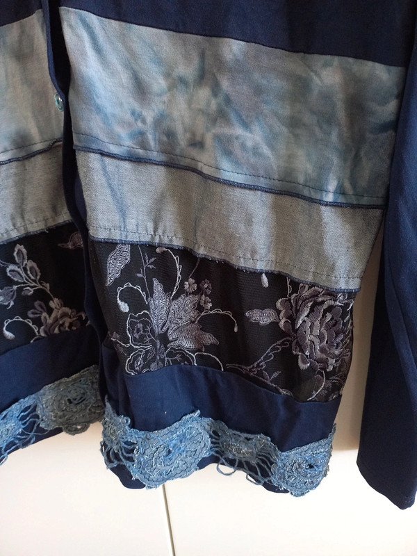 Linea Tesini Bluse Gr 46/XXL, Damen,navy, blau, Langarm, curvy, Herbst, Frühling