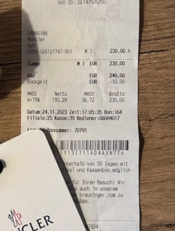 Originale Moncler Mütze Unisex