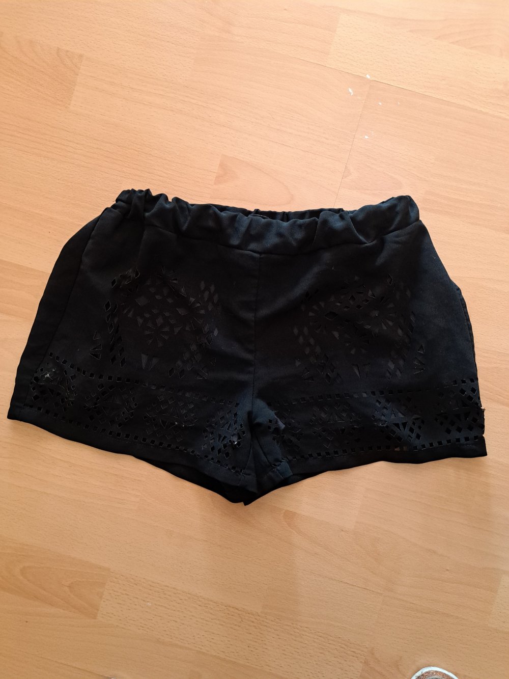 Cutout Shorts Gr. 38 Stoff Hose