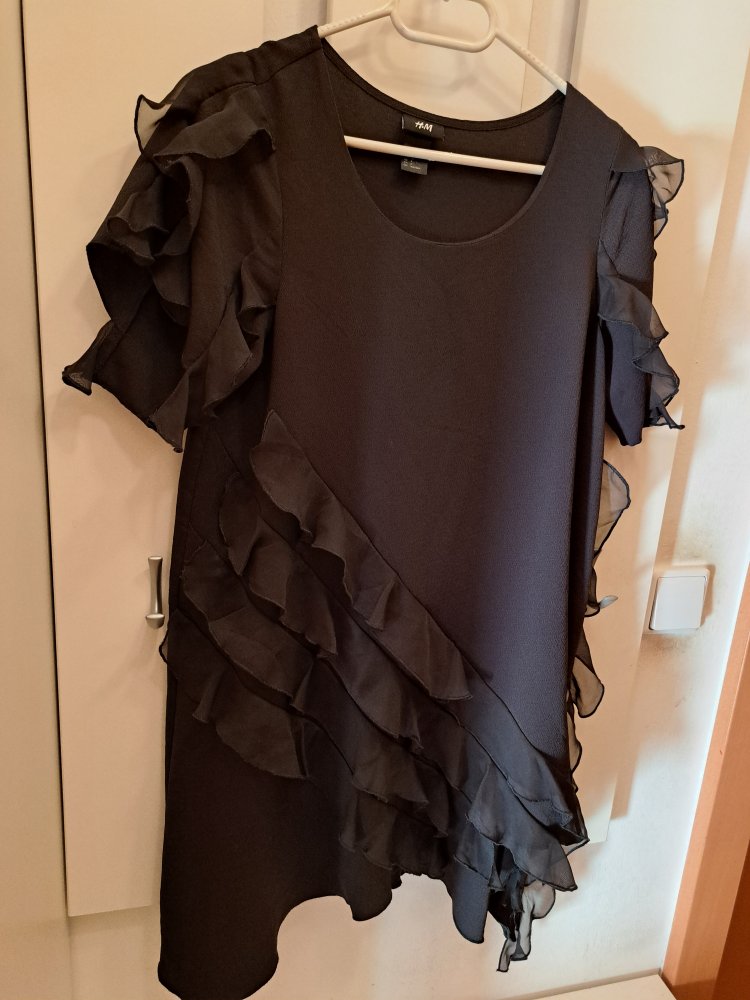 H&M Bluse Gr. 36 S Volants Kleid