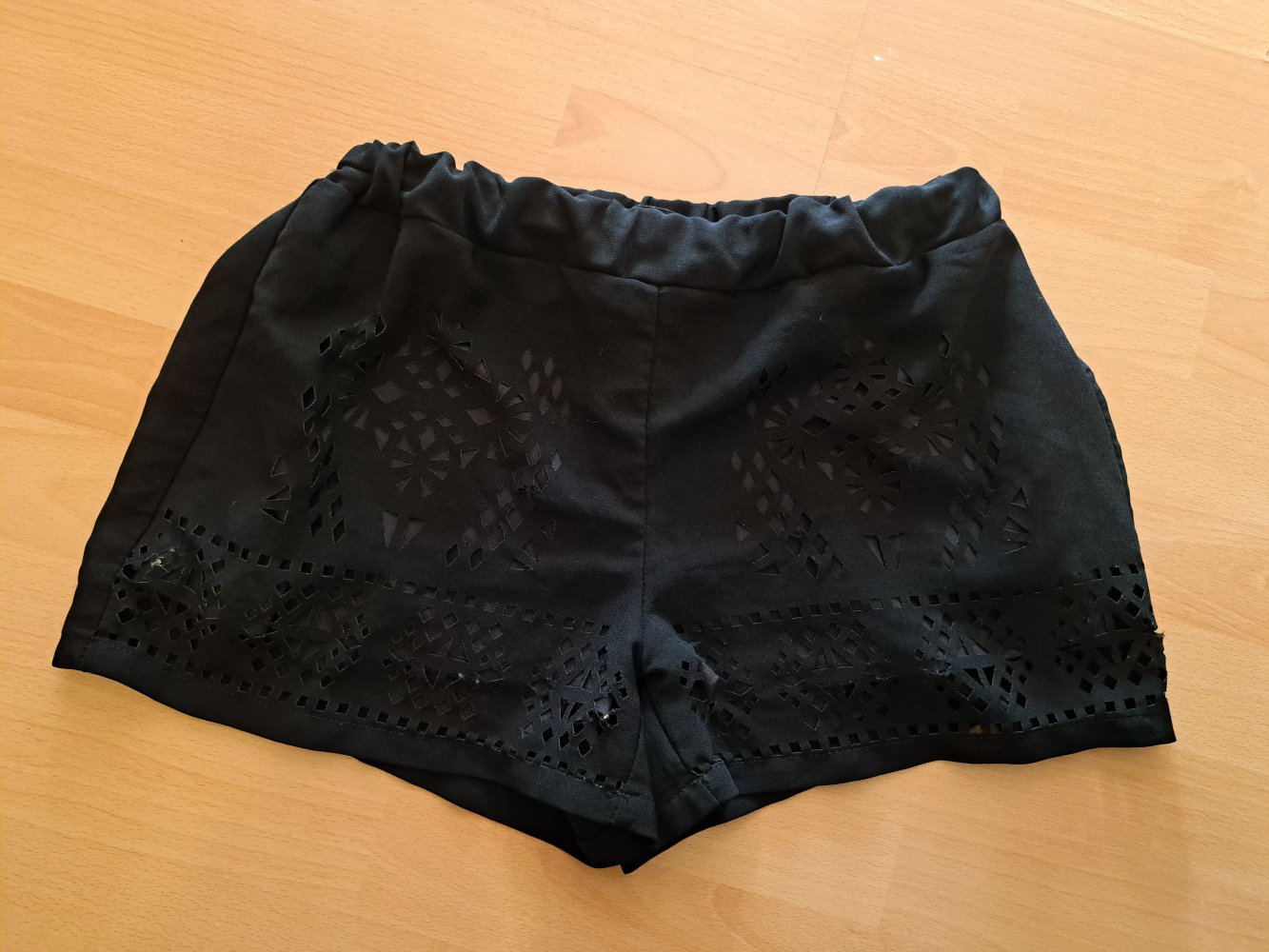 Cutout Shorts Gr. 38 Stoff Hose