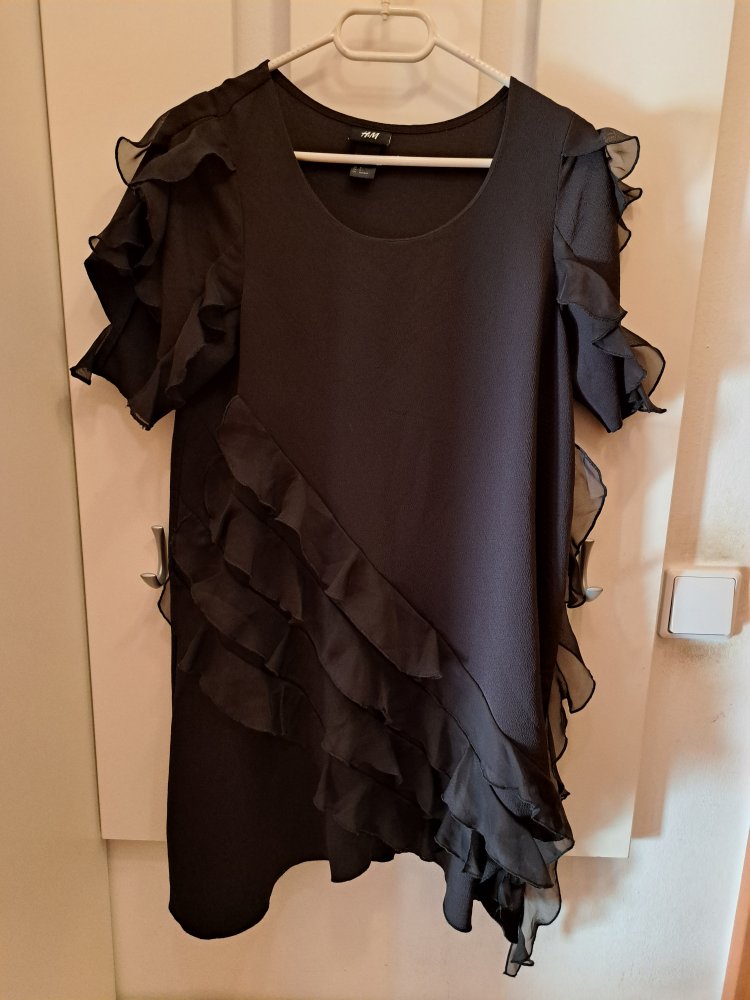 H&M Bluse Gr. 36 S Volants Kleid
