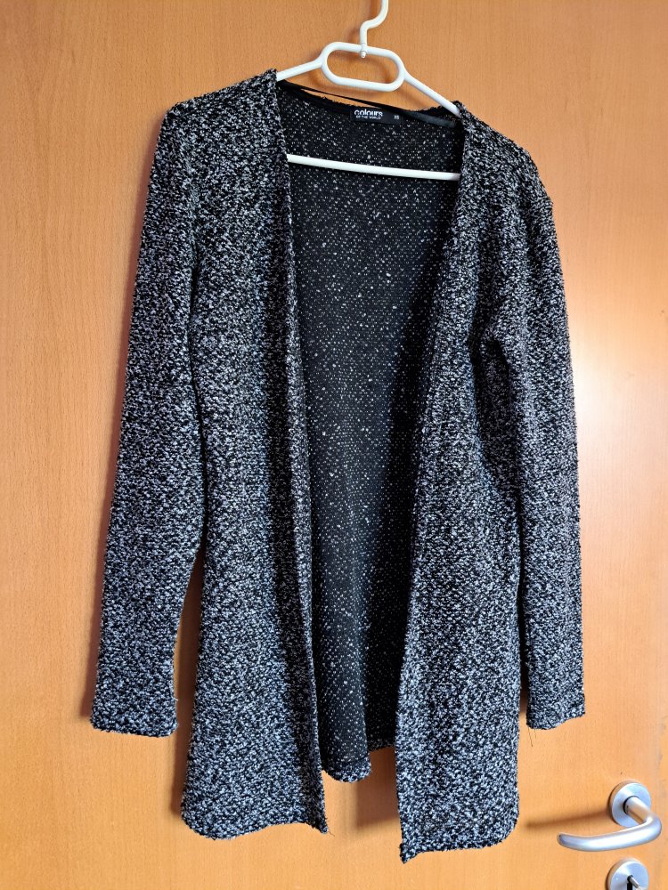 Strick Weste Gr. XS Cardigan meliert