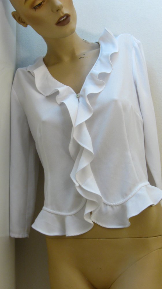 Rüschen/ Volant Bluse, Gr. 34 (36)