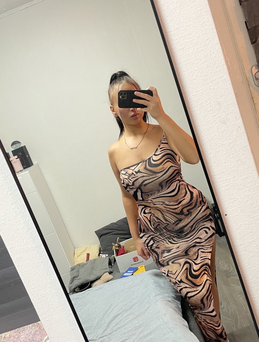 langes Kleid