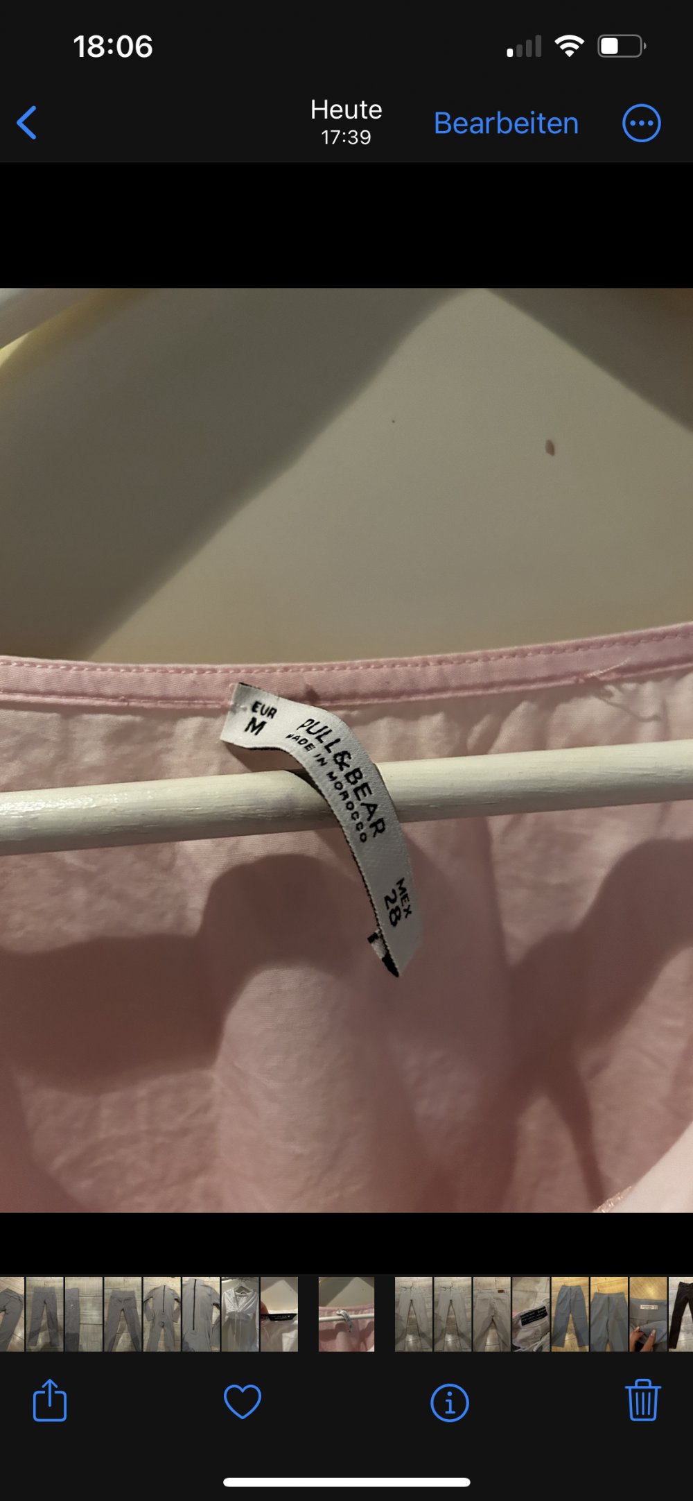 Rosa Bluse / Hemd 